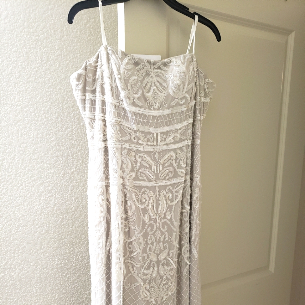 Adrianna Papell Embroidered Dress